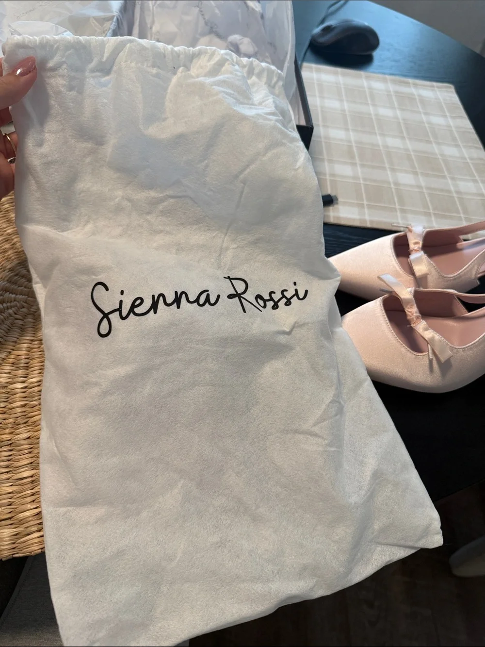 Pink Satin Pointed-Toe Slingback Heels - Picture 6 of 6